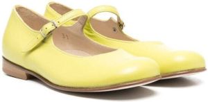 Pèpè Marina leather ballerina shoes Yellow