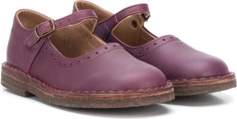 Pèpè Mary Jane buckled shoes Purple