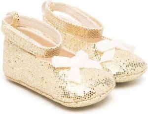 Pèpè metallic ballerina shoes Gold