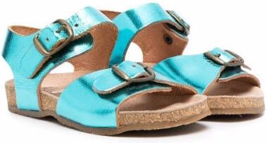 Pèpè metallic buckle sandals Blue