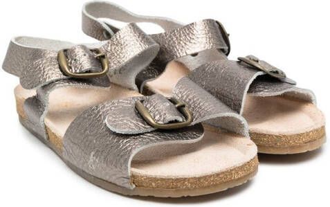 Pèpè metallic buckle sandals Silver