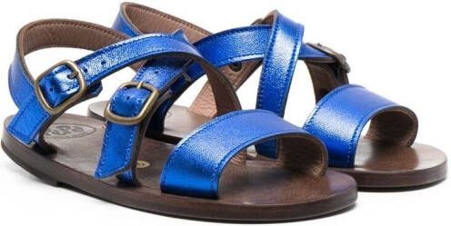 Pèpè metallic-strap sandals Blue
