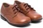 Pèpè pebbled-leather Derby shoes Brown - Thumbnail 1