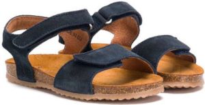 Pépé Kids touch-strap suede sandals Blue