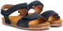Pépé Kids touch-strap suede sandals Blue - Thumbnail 1