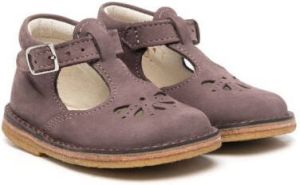 Pèpè perforated-detail leather sandals Purple