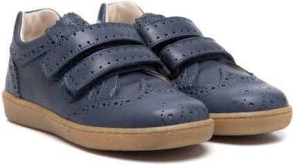 Pèpè punch-hole leather shoes Blue