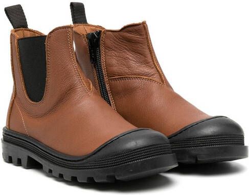 Pèpè side zip ankle boots Brown