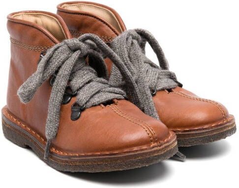 Pèpè Spok lace-up ankle boots Brown