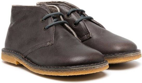 Pèpè square toe ankle boots Brown
