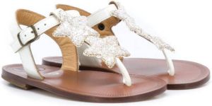 Pèpè star open-toe sandals White