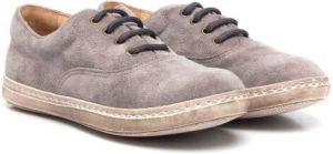 Pèpè suede lace-up shoes Grey