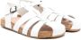 Pèpè TEEN buckle-fastening leather sandals White - Thumbnail 1