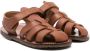 Pèpè Tino strappy leather sandals Brown - Thumbnail 1