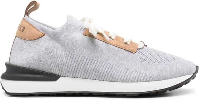 Peserico almond knitted sneakers Grey