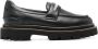Peserico Punto Luce-chain leather loafers Black - Thumbnail 1