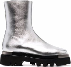 Peter Do square-toe ankle boots Silver