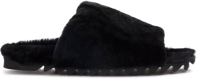Peter Non shearling line sandals Black - Picture 1