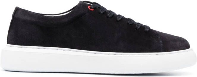 Peuterey low-top suede sneakers Blue