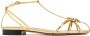 Pīferi Maggio Flat crystal-embellished sandals Gold - Thumbnail 1