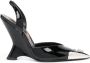 Philipp Plein 105mm patent-leather sandals Black - Thumbnail 1