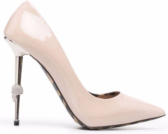 Philipp Plein 125mm Decollete high heels Neutrals