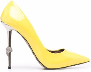 Philipp Plein 125mm Decollete high heels Yellow
