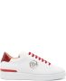 Philipp Plein Cocco Hexagon low-top leather sneakers Red - Thumbnail 1