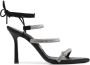 Philipp Plein crystal-embellished 105mm strappy sandals Black - Thumbnail 1