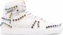 Philipp Plein crystal-embellished high-top sneakers White - Thumbnail 1