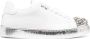 Philipp Plein crystal-embellished lace-up leather sneakers White - Thumbnail 1