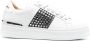 Philipp Plein crystal-embellished low-top leather sneakers White - Thumbnail 1