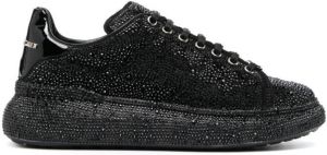 Philipp Plein crystal-embellished low-top sneakers Black