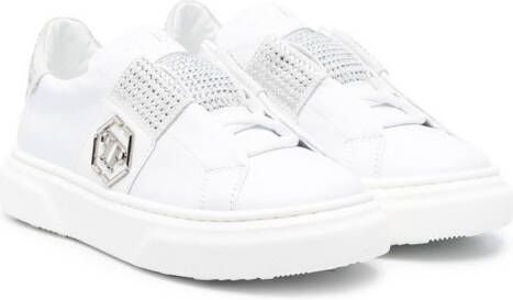 Philipp Plein crystal-embellished low-top sneakers White