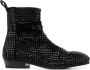 Philipp Plein crystal-embellished suede boots Black - Thumbnail 1