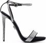 Philipp Plein crystal-embellished suede sandals Black - Thumbnail 1