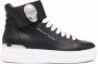 Philipp Plein crystal-skull leather sneakers Black - Thumbnail 1