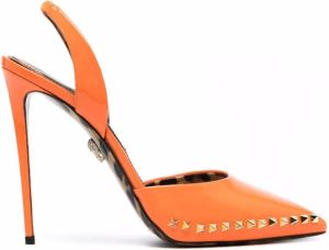 Philipp Plein Decollete studded pumps Orange