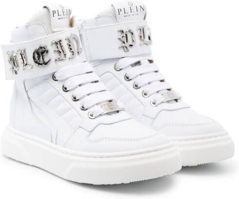 Philipp Plein Gothic Plein hi-top sneakers White