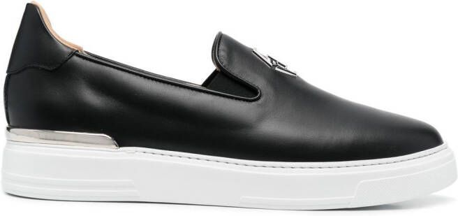 Philipp Plein hexagon-logo slip-on sneakers Black