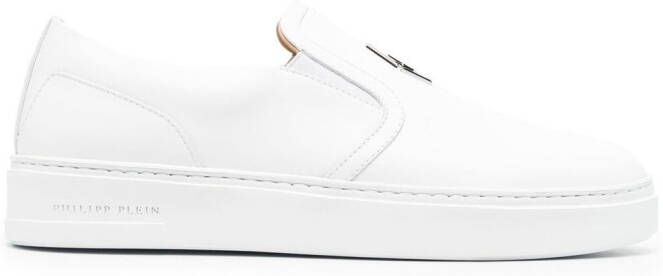 Philipp Plein Hexagon low slip-on sneakers White