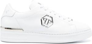 Philipp Plein Hexagon low-top leather sneakers White