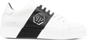 Philipp Plein Hexagon-plaque low-top sneakers White