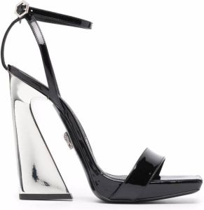 Philipp Plein high-heel leather sandals Black