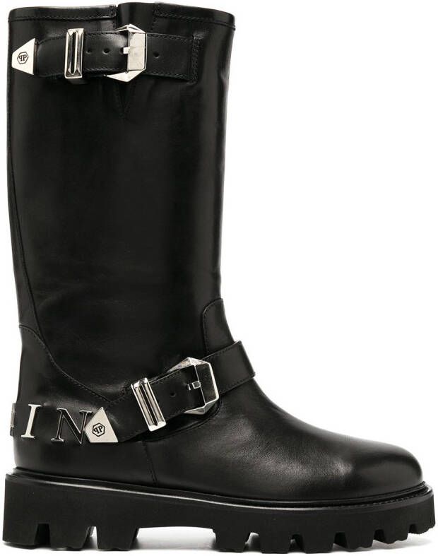 Philipp Plein Istitutional mid-calf boots Black