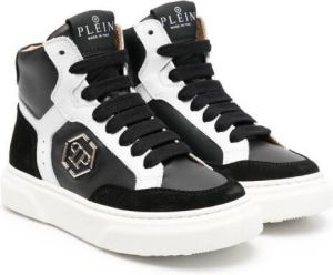 Philipp Plein Junior hi-top hexagon sneakers Black