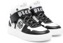 Philipp Plein Junior logo-embroidered leather sneakers White - Thumbnail 1