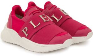 Philipp Plein Junior Runner logo sneakers Pink