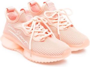Philipp Plein Junior Sport mesh low-top sneakers Pink