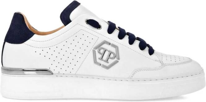 Philipp Plein logo-appliqué lace-up sneakers White